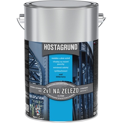Hostagrund 2v1 S2160 základná i vrchná farba na kov, 6200 plynárenská žltá, 4 l