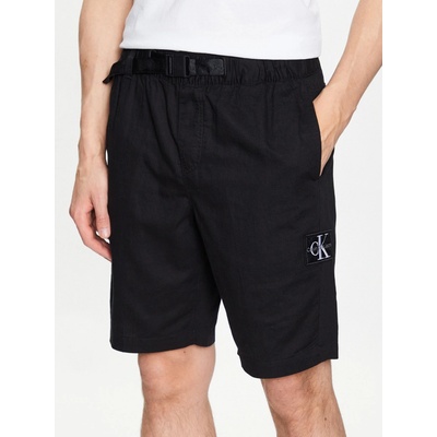 Calvin Klein pánské černé látkové šortky J30J323149