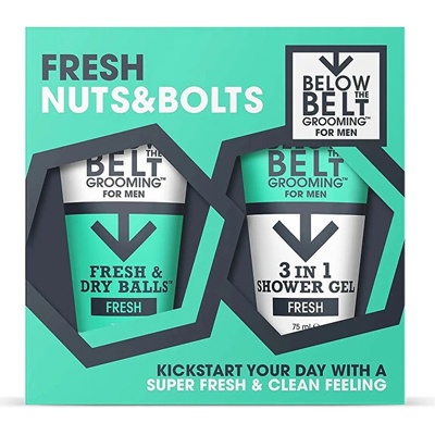 Below the Belt Grooming Fresh gél na intímne partie pre mužov 75 ml + čistiaci gél 3 v 1 na intímne partie 75 ml