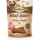 Maškrty pre psov Carnilove Jerky Rabbit & Turkey Bar 100 g
