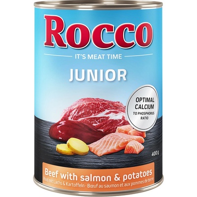 Rocco Junior hovädzie s lososom a zemiakmi 6 x 400 g