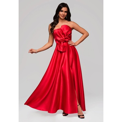Edoti Evening dress LA-OM tmavočervená