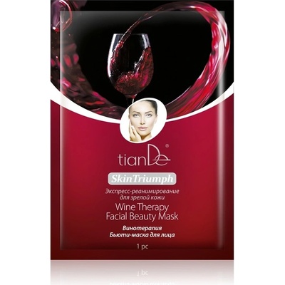 tianDe pleťová beauty maska Vinná terapie 1 ks – Zboží Dáma