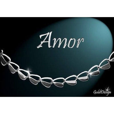 Gold Design Amor řetízek rhodium (GD220)