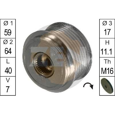 Voľnobeżka alternátora ERA ZN5431