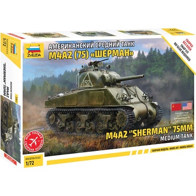 Zvezda M4A2 Sherman w/ 75mm Gun 1:72