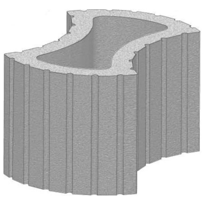 CS-BETON Svahová tvárnice FLORETA 500x209x300 mm přírodní