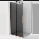 Mexen Velar плъзгаща се душ стена Walk-in 75 x 200 cm, графит 8 mm, четкана мед - 871-075-000-43-65 (871-075-000-43-65)