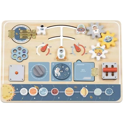 Tooky Toy Tooky Toy: Дървена развлекателна дъска - Космос (TP113)