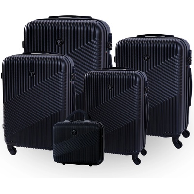 BERTOO Milano černý set 5v1 99l, 70l, 52l, 38l, 12 l