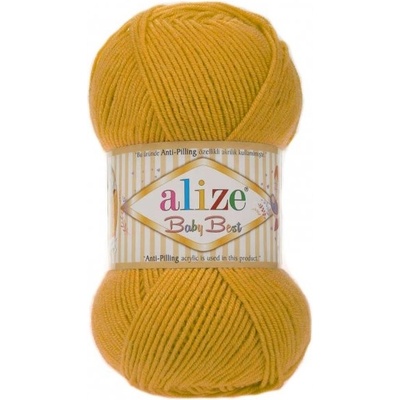 Alize Příze Baby best 281 - hořčicová