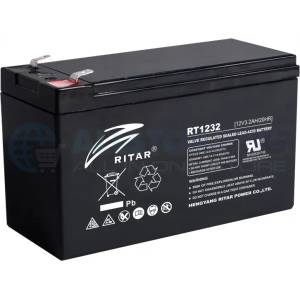 Ritar Оловна Батерия RITAR (RT1232), 12V, 3.2 Ah, AGM, 134/ 67/ 60 mm (RITAR-RT1232) - Allstore