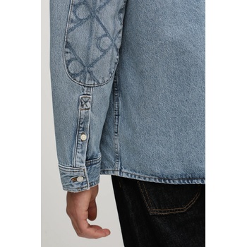 Calvin Klein Дънкова риза Calvin Klein Jeans в синьо със свободна кройка с класическа яка LV04RD747G (LV04RD747G)