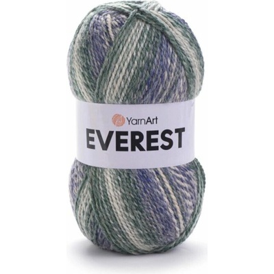 Yarn Art příze Everest 7055 zelená, modrá, béžová