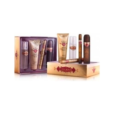 Cuba Royal Set for Men EDT 100ml + EDT 15ml + Shower Gel 200ml + Aftershave 100ml