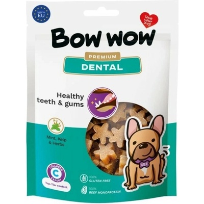 BOW WOW Premium Dental funkčná maškrta dentálna 60 g
