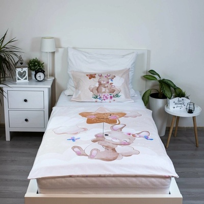 Jerry Fabrics Povlečení do postýlky Bunny Star 100 cm x 135 cm 40 cm x 60 cm
