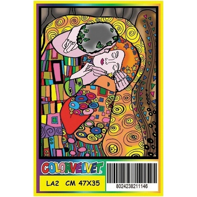 Colorvelvet C15 Gustav Klimt zamatová omaľovánka 2-krúžkový zakladač 37x27x4cm séria Art