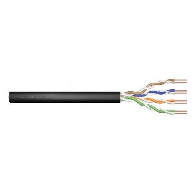 CAT 5e U-UTP outdoor installation cable, 100 MHz Fca (PVC), AWG 24/1, 305 m drum, sx, black (DK-TP512)