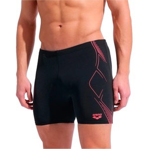 arena Мъжки бански слипове Arena Graphic Swim Mid Jammer Swim brief - Black / Bright Coral - размер 9 (DE) (050-2235-0317)