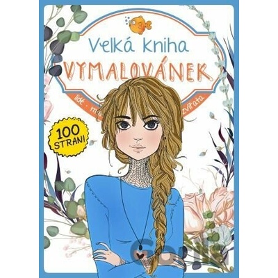 Velká kniha Vymalovánek modrá kolektiv