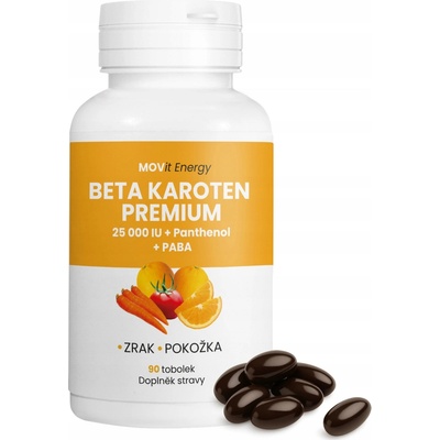 MOVit Energy Betakarotén 25.000IU + Panthenol + PABA 90 kapsúl