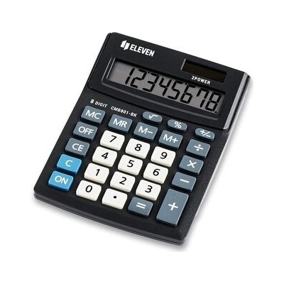 Eleven kalkulačka CMB801BK, černá, stolní, osmimístná