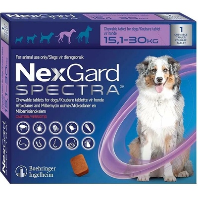 NexGard Spectra 150 mg/30 mg XL žuvacie tablety 3 x 1 tbl.