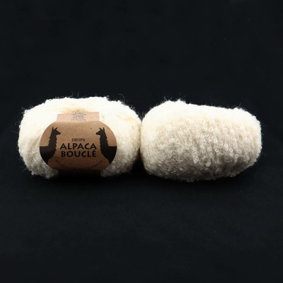 Drops Alpaca Bouclé 0100 smetanová