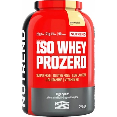 Nutrend Iso Whey Prozero 2250 g, čokoládové brownie