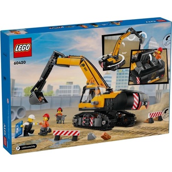 Image 1 of LEGO® City - Yellow Construction Excavator (60420)