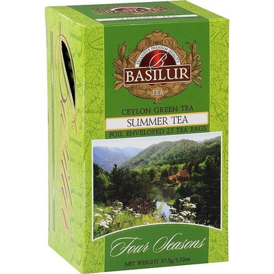 Basilur Zelený čaj Four Seasons Summer Tea porcovaný s přebalem 25 sáčků