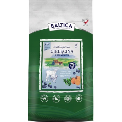 Baltica Teľacie mäso Jahňacie mäso M/L 9 kg