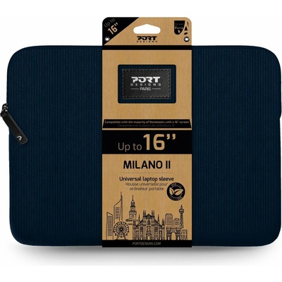 PORT DESIGNS Milano II ECO Sleeve 15,6'' tmavě modré 140720