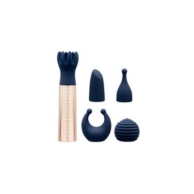 Pillow Talk Secrets Choices 6-частов комплект мини масажор Navy Blue Rose Gold (P24380)