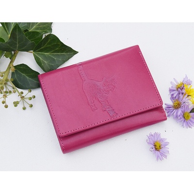 Dámská peněženka 8175 Kočka 02 fuchsia