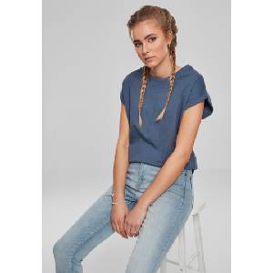 Urban Classics Дамска тениска в син цвят Urban Classics Ladies Extended Shoulder Tee vintageblue MODEL151 SALE - , размер XXL