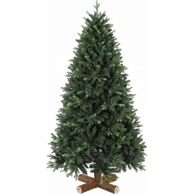 HOMCOM Umělý vánoční stromek HOMCOM, 180 cm, s 2419 PE a PVC větvemi, skládací systém, zelený