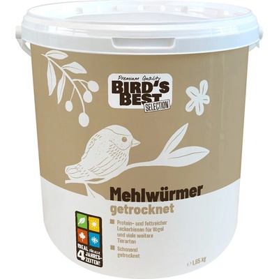 Bird's Best sušené moučné červy 1,65 kg