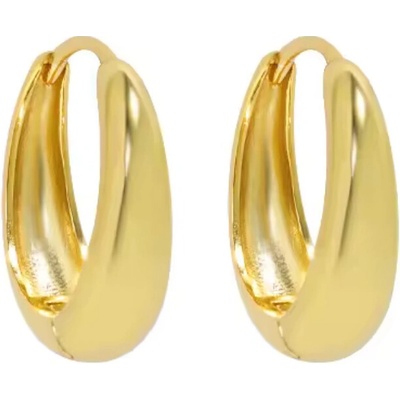 Olivie strieborné náušnice GOLD 8729