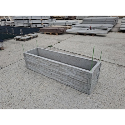 Barigadi Vyvýšený záhon betonový 200x50 x 50 cm, dřevo, antracit – Hledejceny.cz