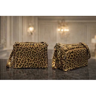 Max Original Leather Dámska kožená kabelka leopard 10