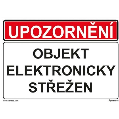 OBJEKT ELEKTRONICKY STREZEN, Samolepka, formát A5, Samolepicí