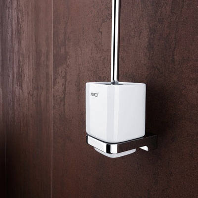 Nimco Maya WC kefa s držiakom biela keramika chróm MA 29094KN-26 MA 29094KN-26