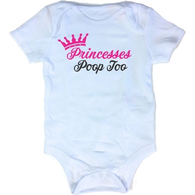Fajntričko Détské body Princesses Poop Too