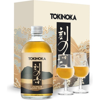 Tokinoka White whisky 40% 0,5 l (dárkové balení 2 sklenice)