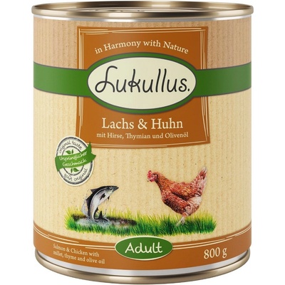 Lukullus losos & kuřecí 24 x 800 g