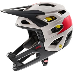 uvex Full Face каска Uvex Revolt MIPS Bike helmet - Oak Brown / Red Matt - размер 52-57 cm (851-1470-0312)