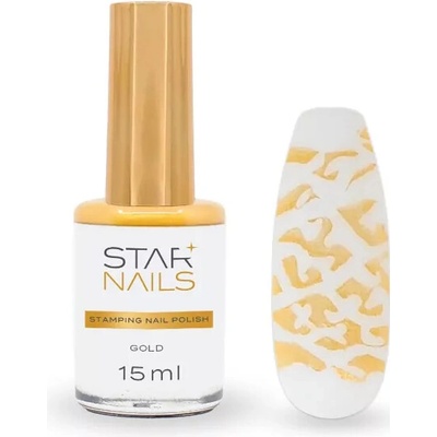 Stamping Nail Polish Starnails, 15ml - Gold - zdobicí lak