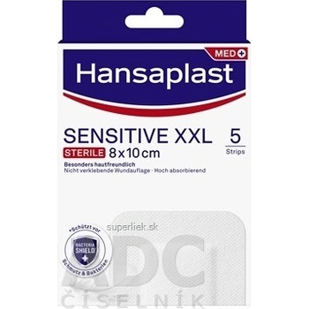 Beiersdorf Hansaplast MED SENSITIVE XXL náplasť 8 x 10 cm 5 ks